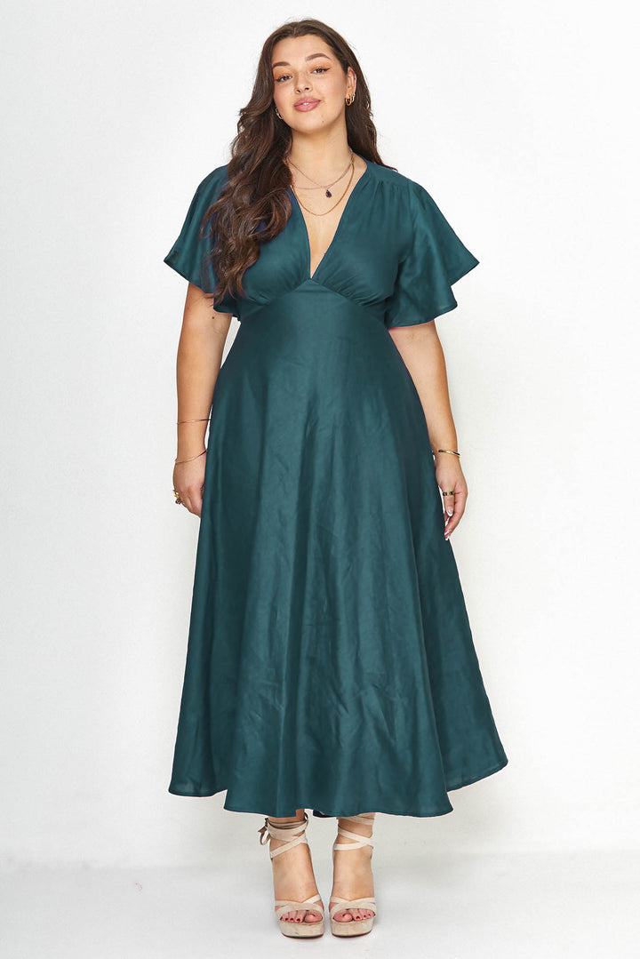 Athena Emerald Dress - Tencel