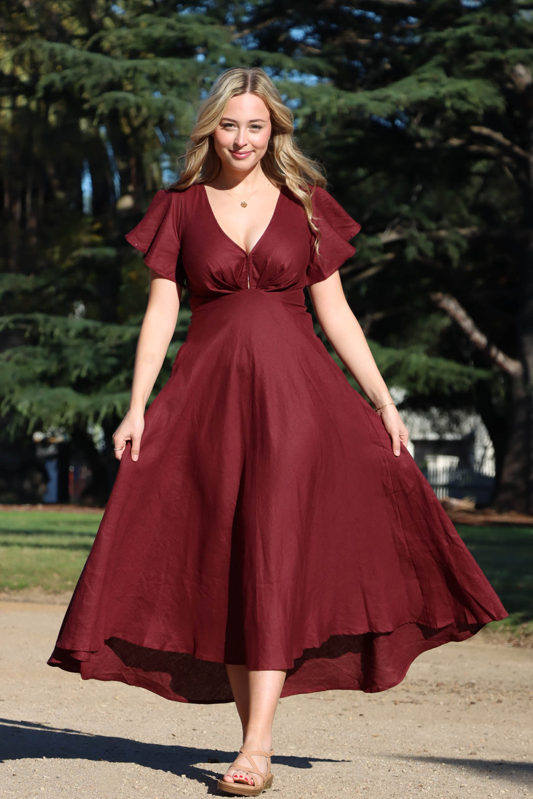 Adele Plum Dress