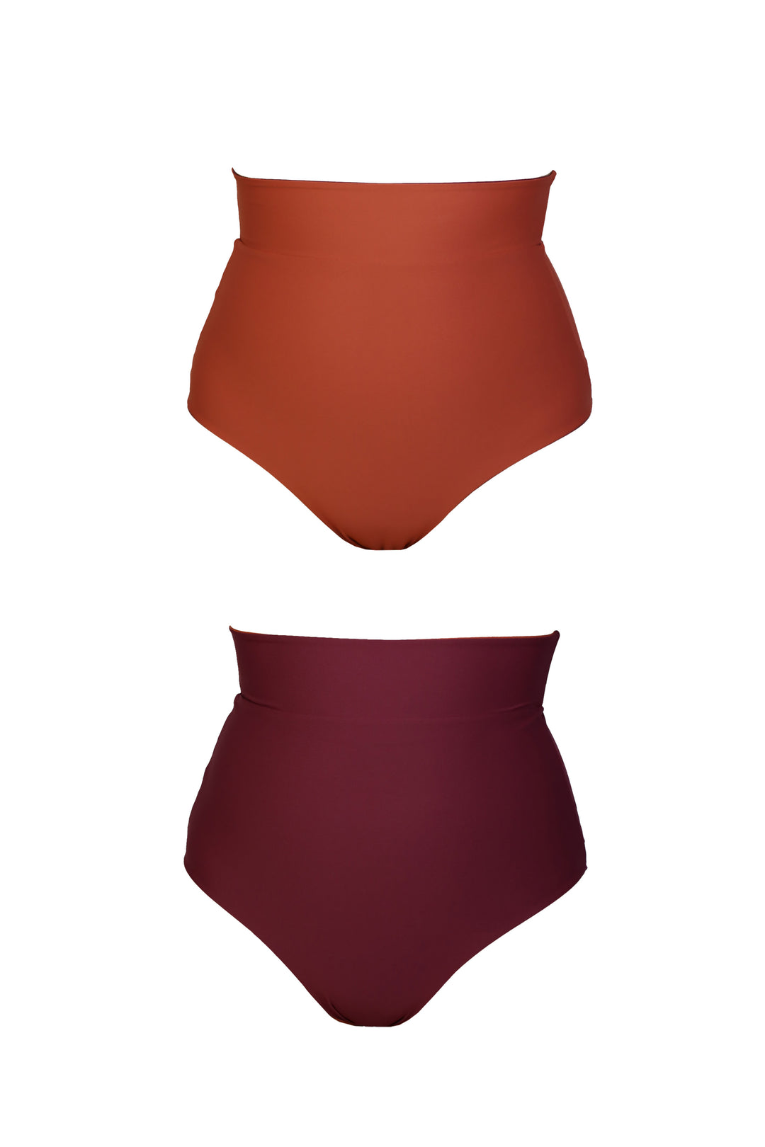 Tamara Reversible Bikini Bottom - Plum / Burnt Sienna