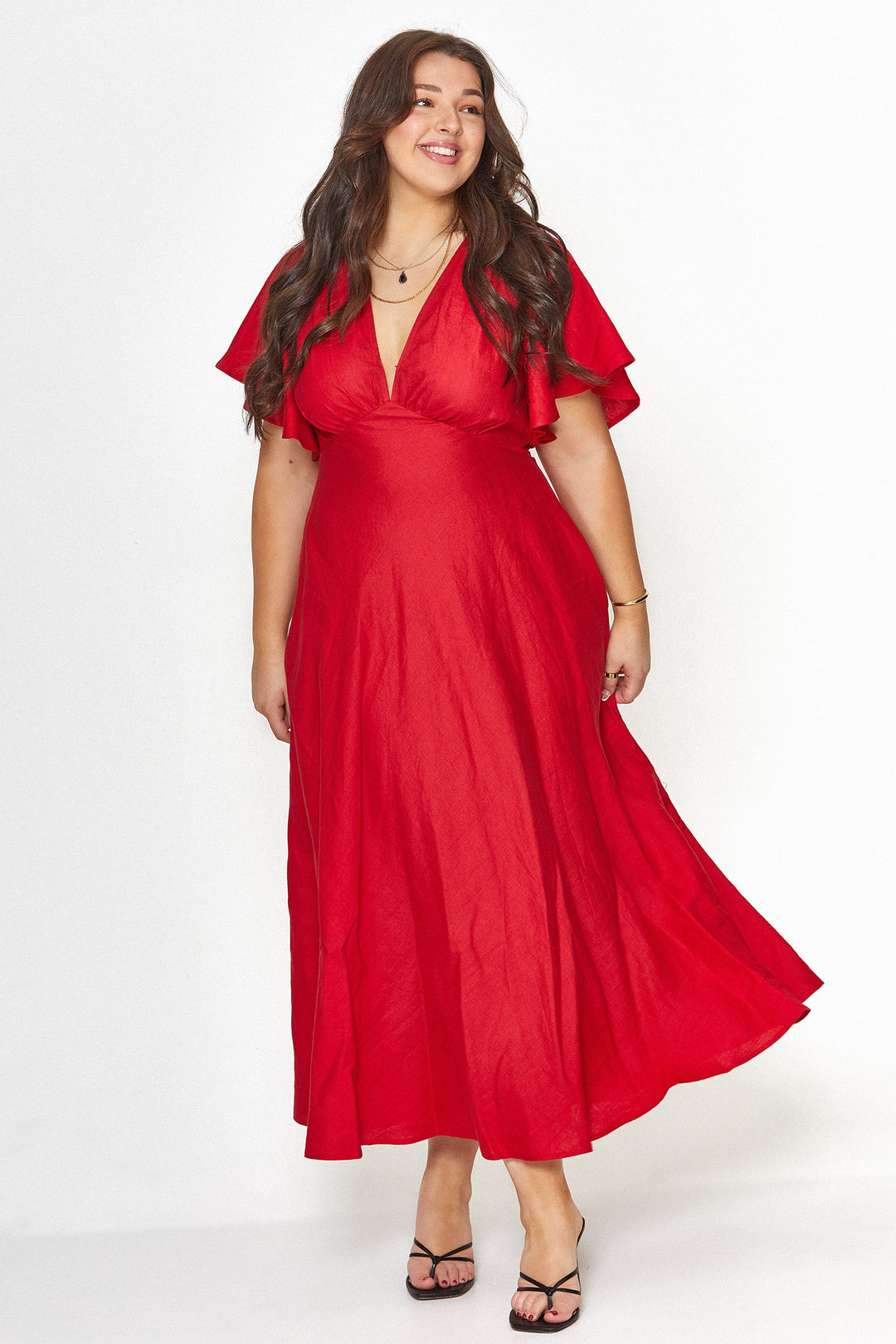 Athena Rose Red Dress