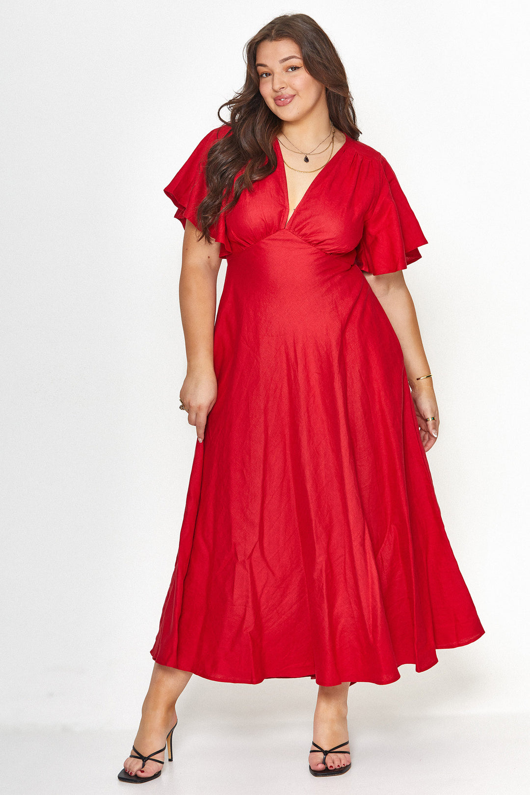 Athena Rose Red Dress